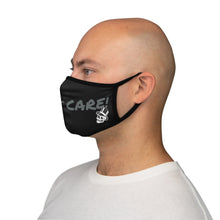 Load image into Gallery viewer, I Don&#39;t CARE! Top Hat Fitted Polyester Face Mask
