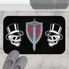 Load image into Gallery viewer, Top Hat with Sword &amp; Shield Bath Mat

