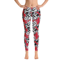 Load image into Gallery viewer, X-mas Top Hat Skull Leggings