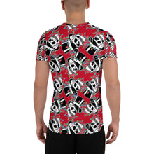 Load image into Gallery viewer, X-mas Top Hat Skull Athletic T-shirt
