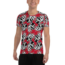 Load image into Gallery viewer, X-mas Top Hat Skull Athletic T-shirt
