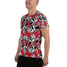 Load image into Gallery viewer, X-mas Top Hat Skull Athletic T-shirt
