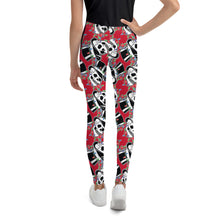 Load image into Gallery viewer, Youth X-mas Top Hat Skull Leggings