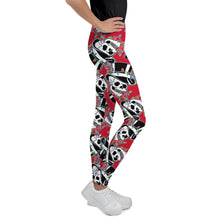 Load image into Gallery viewer, Youth X-mas Top Hat Skull Leggings